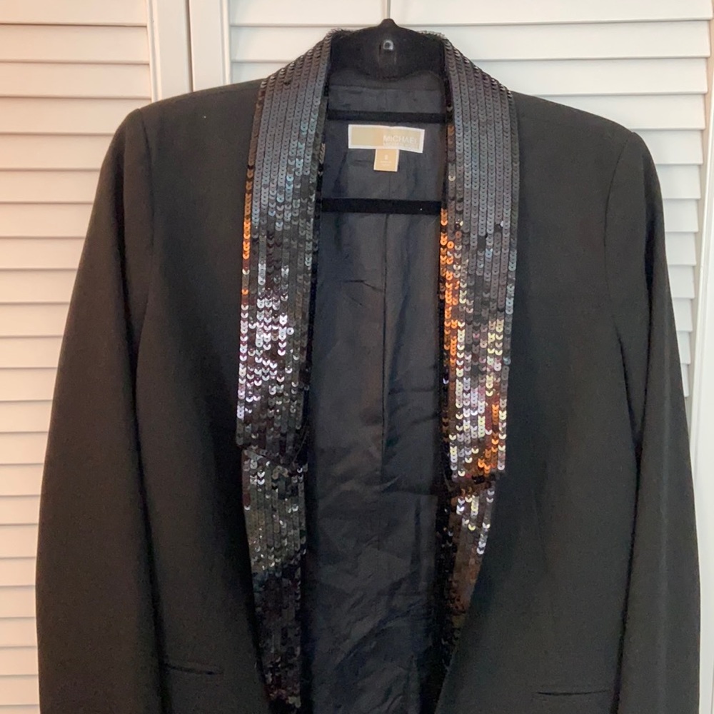 Michael Kors sequin lapel blazer